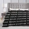 Custom DIY Your Image Super Soft Blanket Add Design Travel Throw Blanket Winter Aesthetic Flannel Bedspread Sofa Bed Cover 4