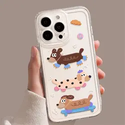 Adorable Dachshund Clear TPU Phone Case - Protective and Stylish Back Cover - Samsung A23 (T - 186T250311101)