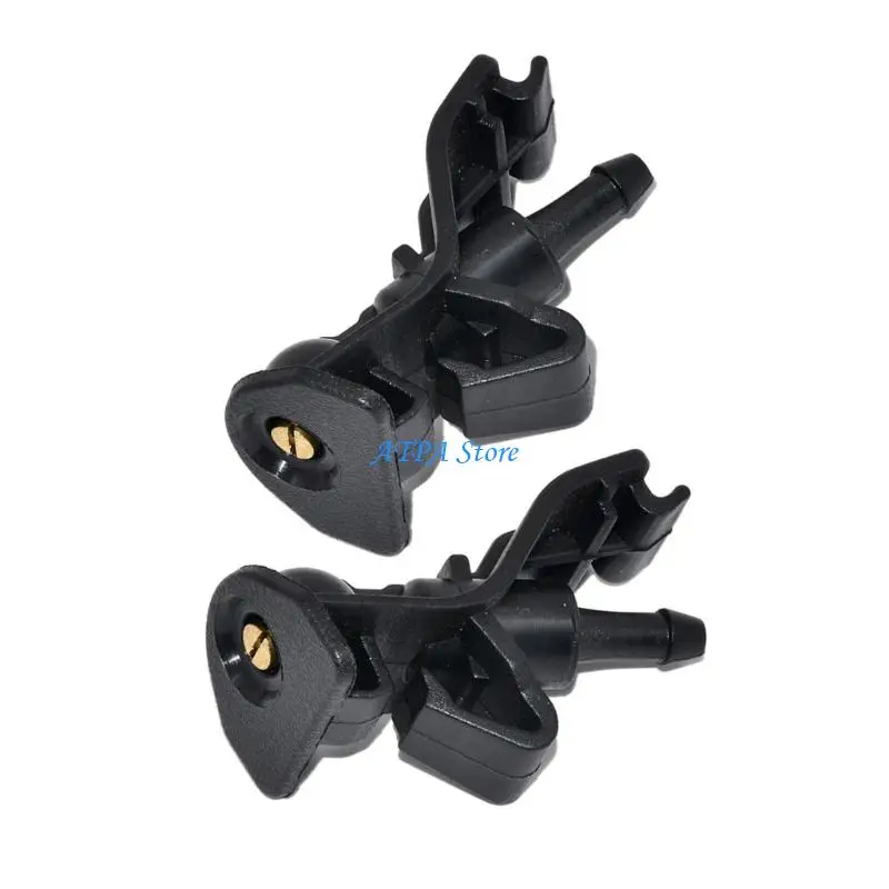 U13C 2pcs 앞 유리 와셔 제트 노즐 2010-2014 BB5Z-17603-A 용 자동차 액세서리 교체 와이퍼 노즐