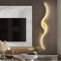 Modern LED Wall Sconce Strip Aluminum Wall Lamp 60/80/100CM For Bedroom Bedside Living Room Background Decor Lighting Fixtures
