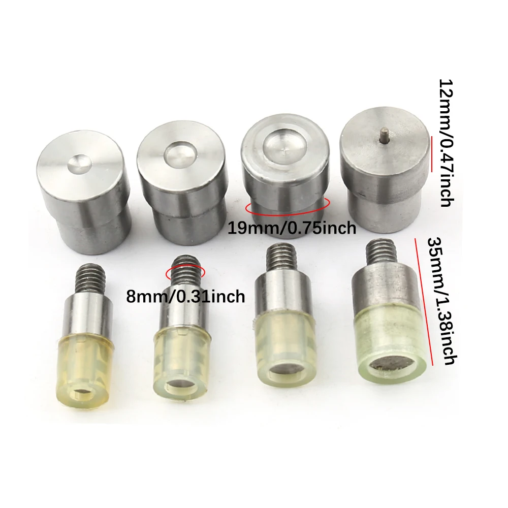 M8 Thread Cap Rivets Dies For Hand Punch Press Machine Install Rivet Mold For Hat Shoes Leathercraft Sewing Accessorie metal rivets belt strap rivets copper rivets leather rivets pearl rivets