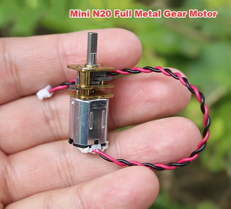 방수 미니 N20 기어 모터 마이크로 풀 메탈 기어박스 3V-6V 5V 66RPM 저속 고토크 DIY 잠금 장치 장난감 로봇 스마트카용
