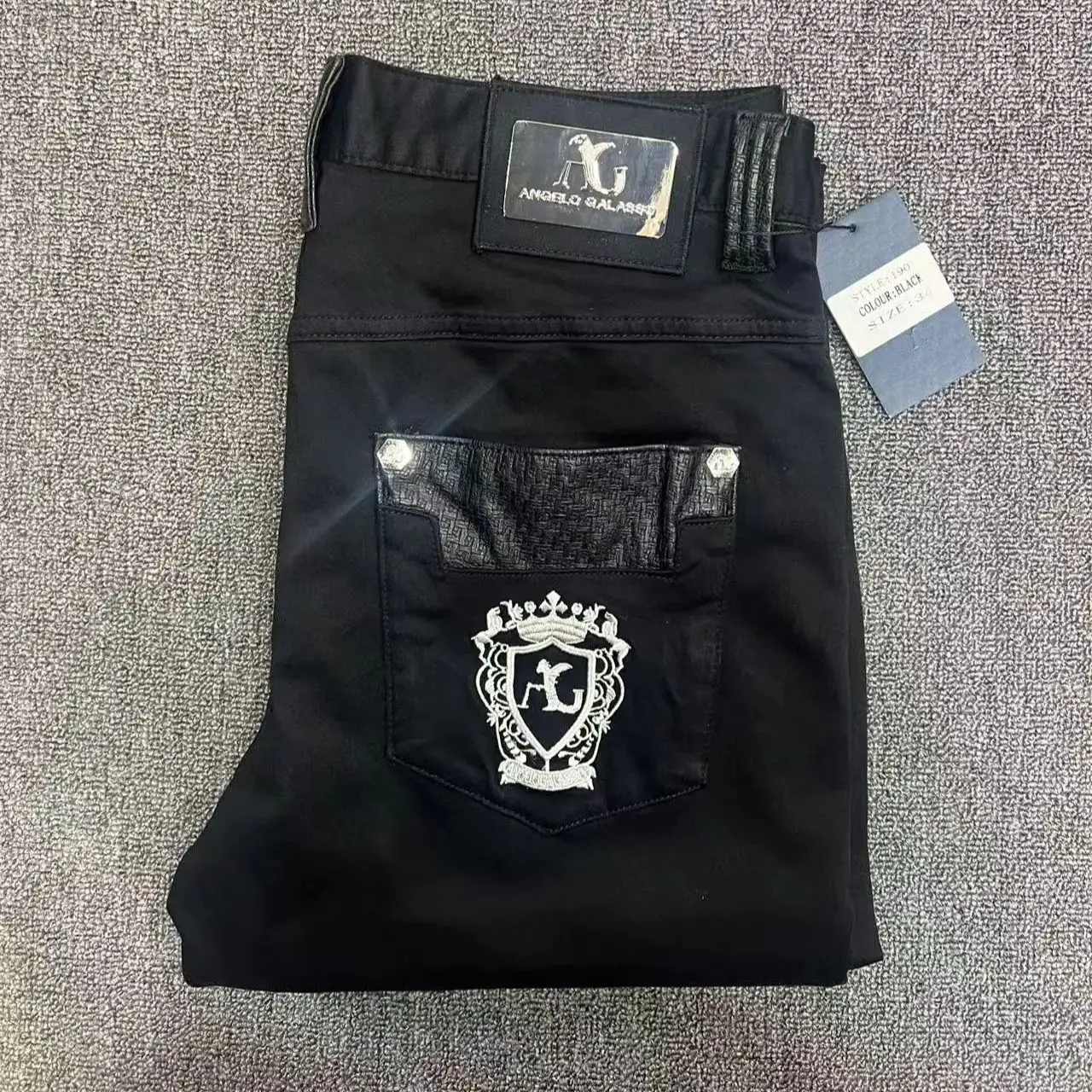 BILLIONAIRE Jeans cotton men 2024 Autumn winter new thick commerce fashion bit elasticity brief designed gentleman free shipping 3