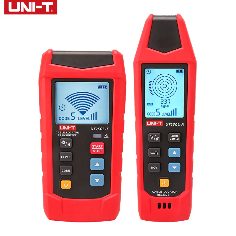 UNI-T UT25CL Handheld Cable Locator NCV Non-contact Electrical Test Electrical Safety Detector Trace Underground Cable Paths.