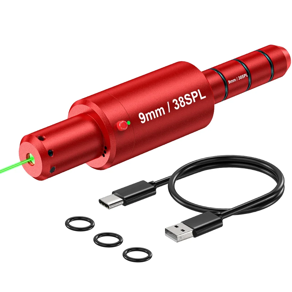 9MM/38SPL dual-purpose laser training red dot sight with magnetic powder for precise aiming