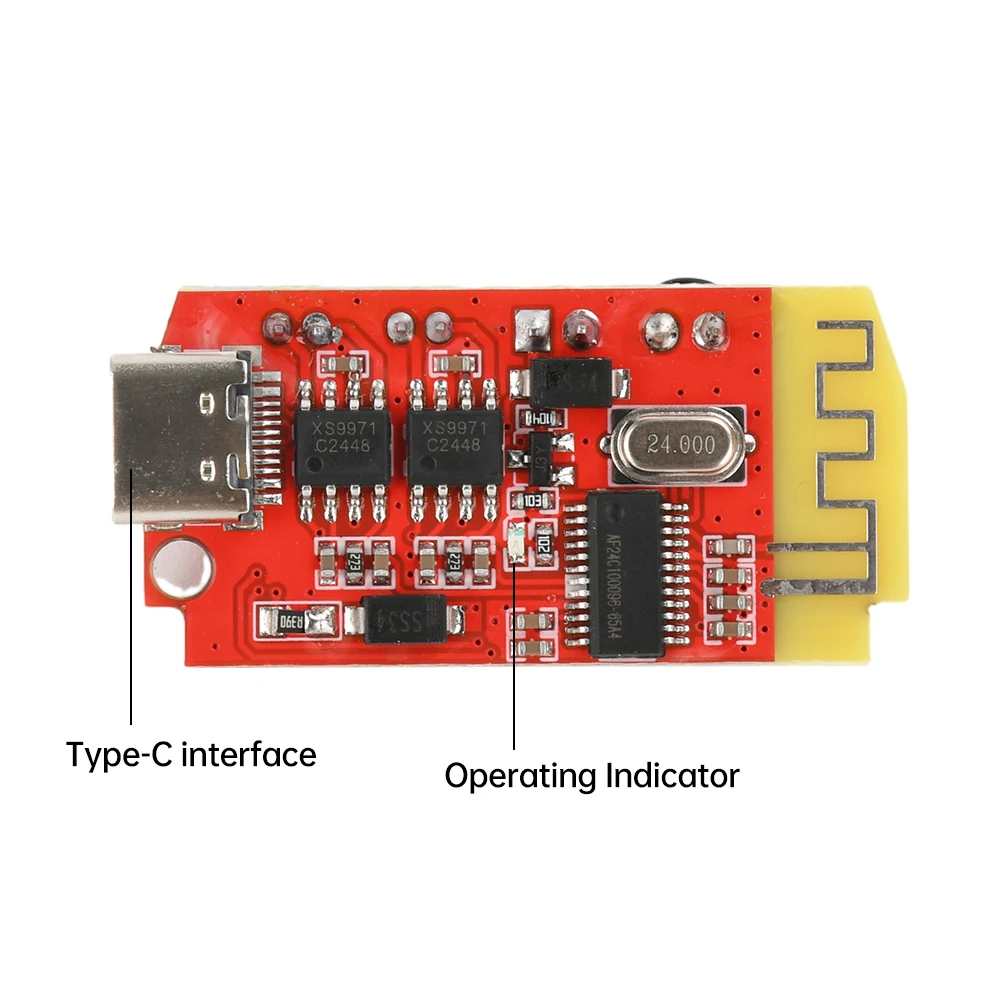 Micro USB Type C 5W+5W Digital Audio Amplifier Board Dual Plate DIY Bluetooth Speaker Modification Sound Music Module 5V/2A