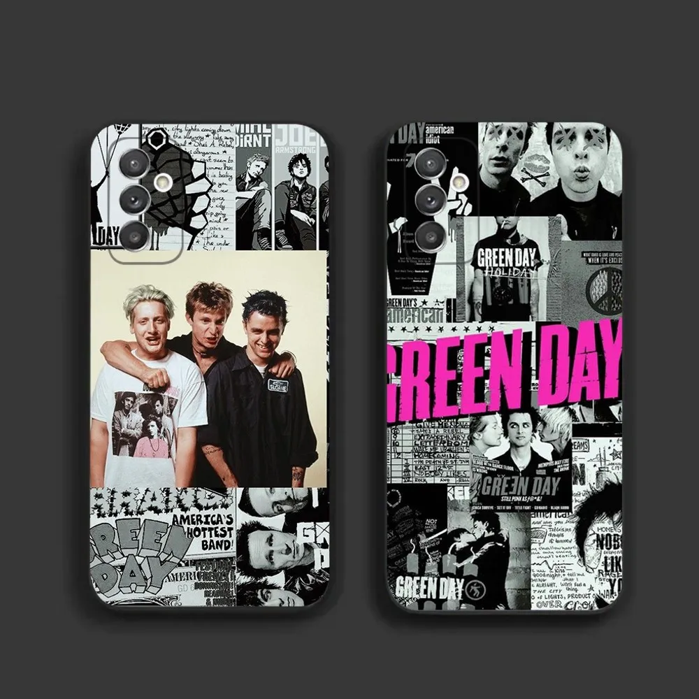 Custodia Per Telefono Rock G-Green Day Per Samsung S21,S22 Ultra,S20,S30 Plus,S22 Plus,S23,S30 Ultra 5G Cover In Silicone