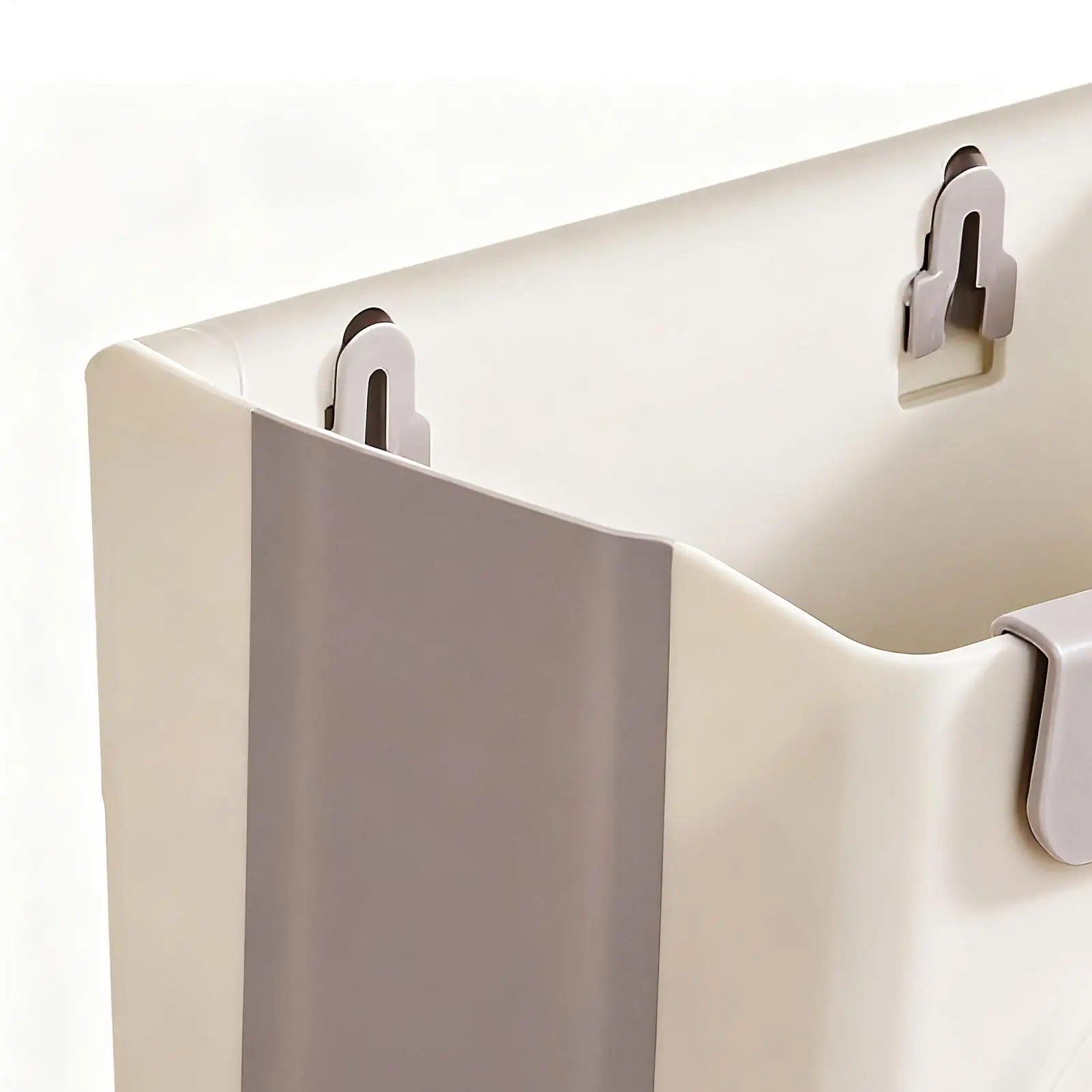 벽걸이형 쓰레기통 11L 접이식 쓰레기통 캐비닛 도어 쓰레기통 주방 욕실 사무실 거실 침실용