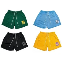 Men Casual pants gym shorts quick drying mesh Breathable shorts Men's running training short pants men outdoors sports pants 1