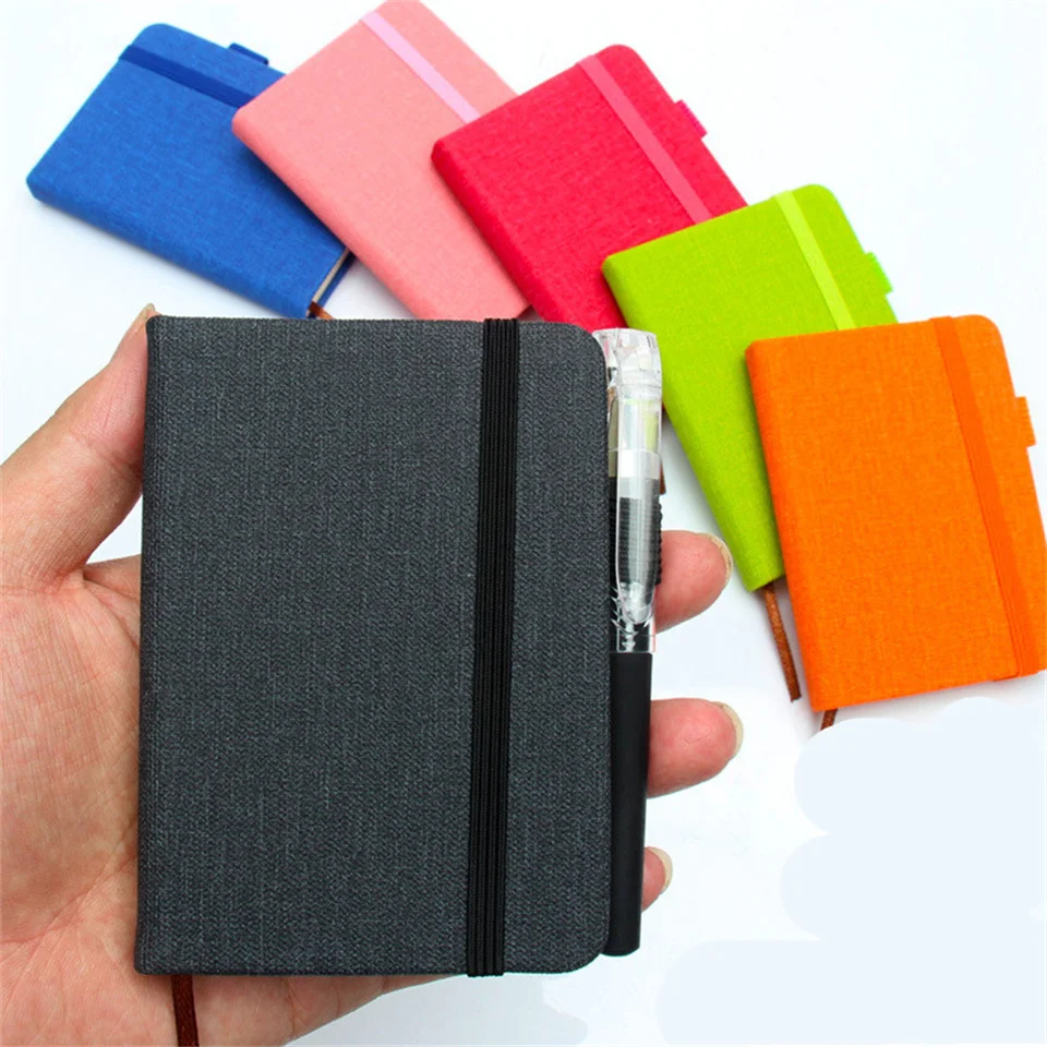 Notebook A7 Mini Agenda 2024 Pocket Note Book Laser Notepad Portable Weekly  Planner Defter Caderno Inteligente Planificador - AliExpress