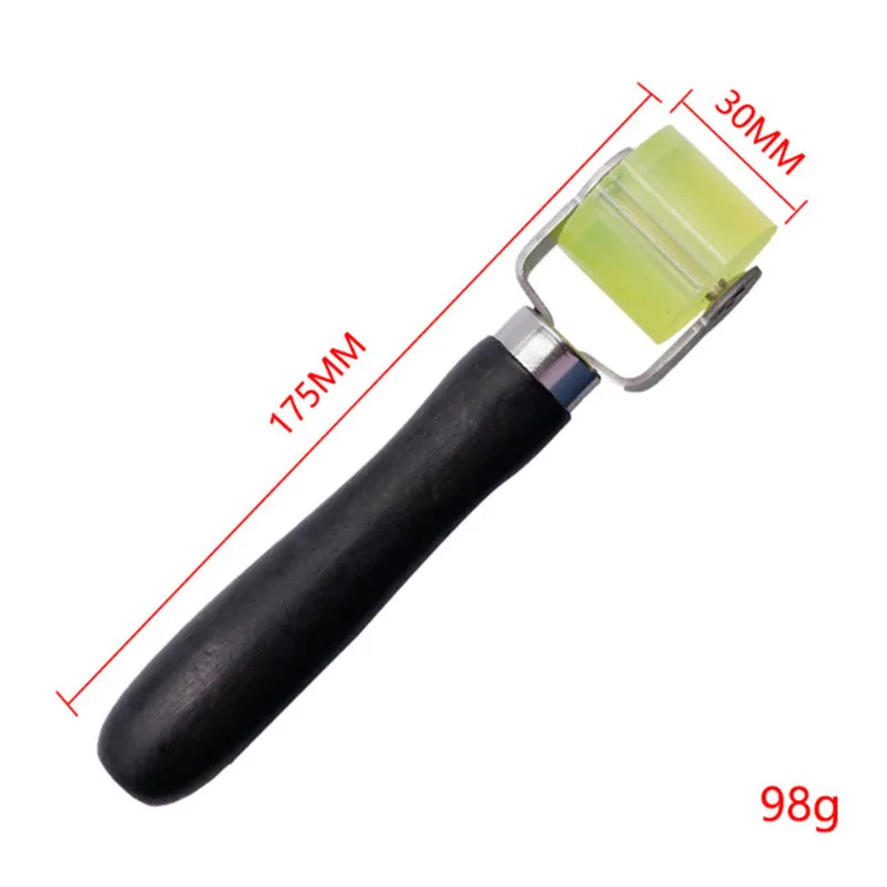 Soundproofing Pressure Roller Tool - Durable Rubber Application Roller in Black