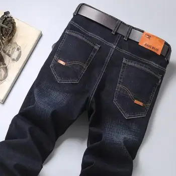 2025 Primavera/Estate Nuovi Jeans da Uomo Micro Elastico Allentato Tubo Dritto Business Casual Pantaloni da Uomo Boutique Denim Serie 1