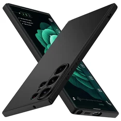 Ultra Thin Matte Silicone Antifall Antislip Soft Shell Coque Bumper for S24 FE (Silicone black)