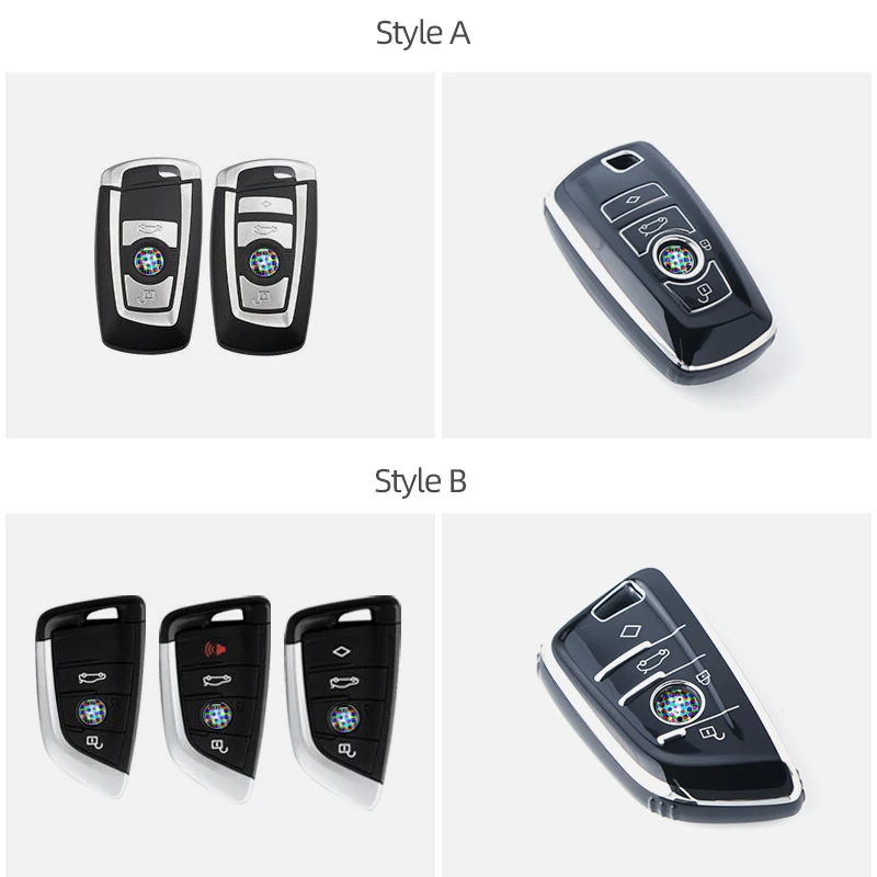 TPIC TPU Car Remote Key Case Cover Shell Fob For BMW F30 F10 F07 F32 F20 G20 G30 G11 X1 X3 G01 F25 X5 F15 X6 F16 1 3 5 7 Series key case key case cover car key shell remote control case cover