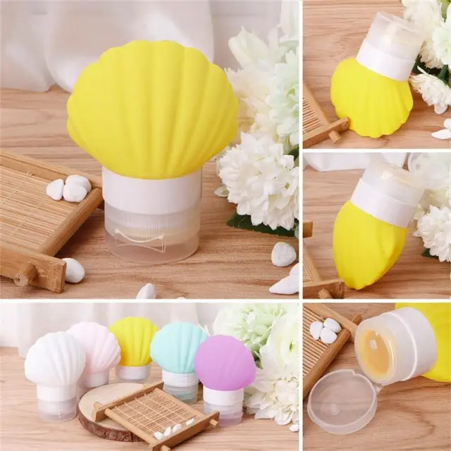 Conjunto de Viagem de Garrafas de Silicone Shell