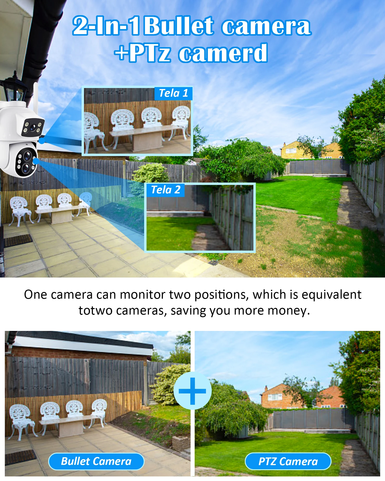 12MP WiFi Outdoor IP Camera 10x Zoom Infrared Night Vision HD Automatic Tracking Security Monitoring IP CCTV WiFi Camera Outdoor Camera
