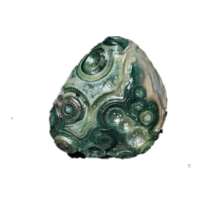 Natural Mongolian Beautiful Color Agate Eye Stone Boutique Alxa Gobi Agate Original Stone Pictogram Coin Stone Shape Picking up