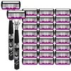 High Quality Women'S Stainless Steel Razor Set Smooth, Comfortable Shaving, Sharp Durable Blade, Easy To Change The Head