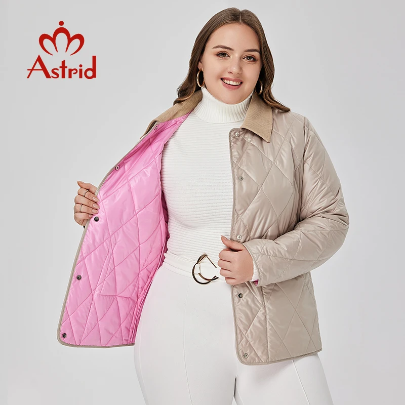 Chaqueta acolchada de primavera para mujer, Parkas acolchadas con costuras  a la moda, ropa de talla grande, 2023 - AliExpress