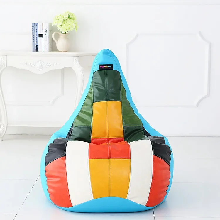 Outdoor furniture waterproof PU leather leisure bean bag lazy sofa soft EPS filling comfortable gaming bean bag