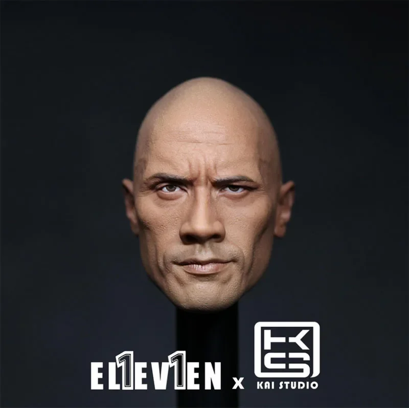 ELEVEN ドウェイン・ジョンソン 風 1/6 スケール ヘッド 2種類セット 1/6ドウェインジョンソンヘッドスカルプトblad男性兵士ヘッド