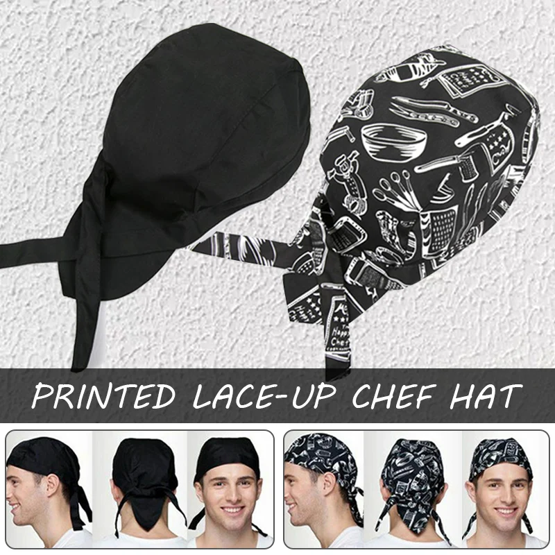 Pirate Chef Cooking Cap Cloth Kitchen Restaurant Waitress Waiter
