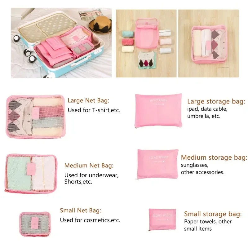 Travel Organizer Bag Set 6
