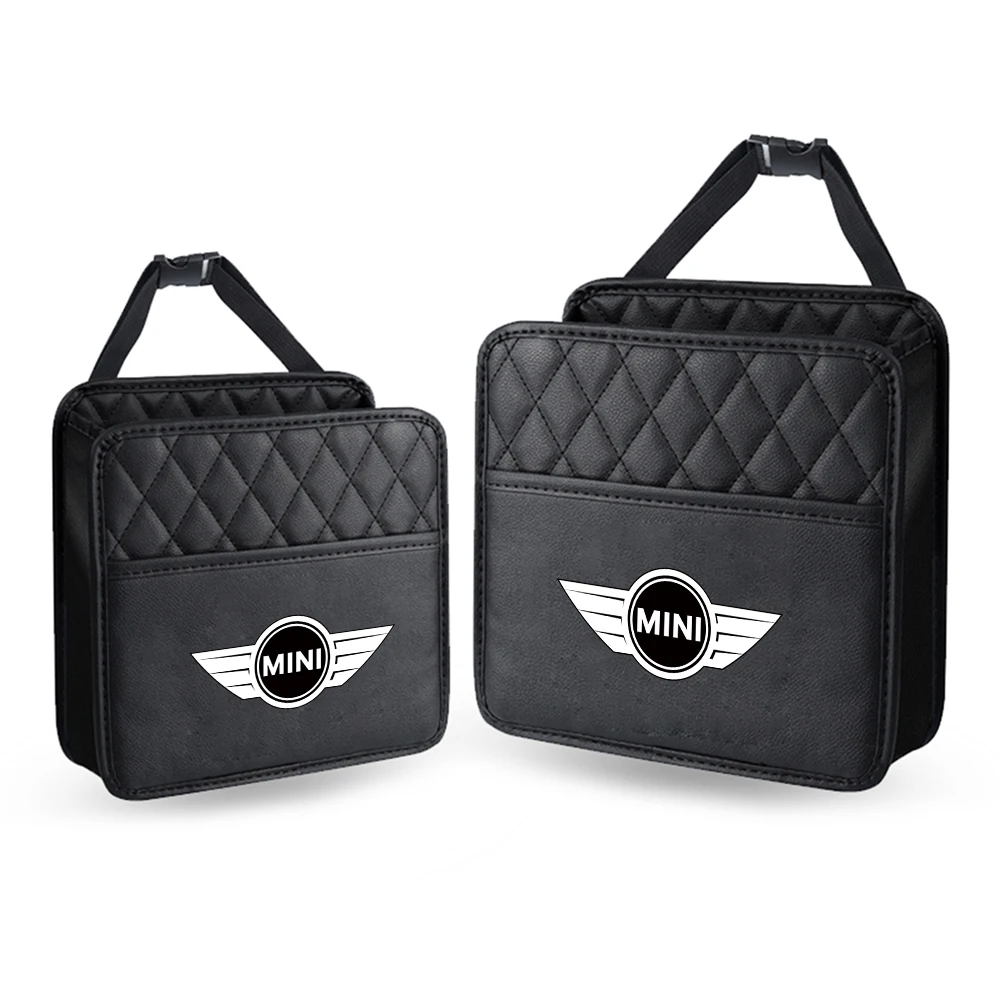 Organizer 2 in 1 per Sedile Posteriore Auto, Borsa Portaoggetti da Viaggio, Contenitore Essenziale per Interni Auto, Accessori per MINI - immagine 4