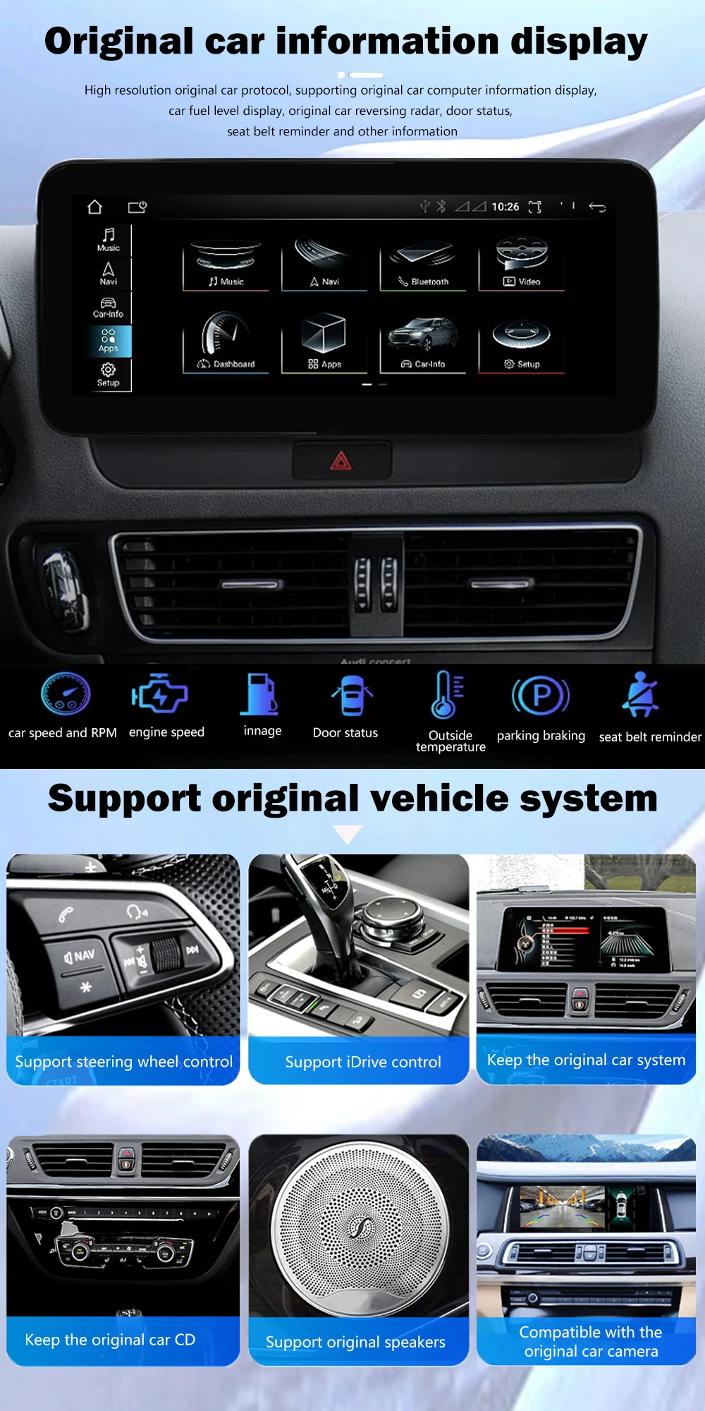 Carplay Android Auto 8 Core 8.8