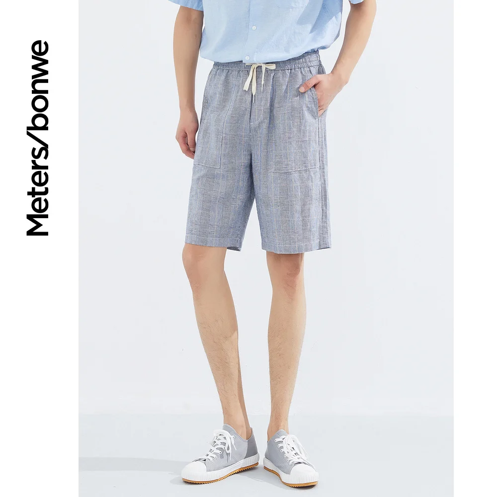 Metersbonwe  New Men's Summer Casual Short Pants Fashion youth Street sports Shorts Solid Color Breathable Student Shorts