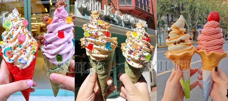 Description Picture 4 of itemCommercial Portable Instant Soft Ice Cream Maker Homemade Commercial Portable Ice Cream Machine