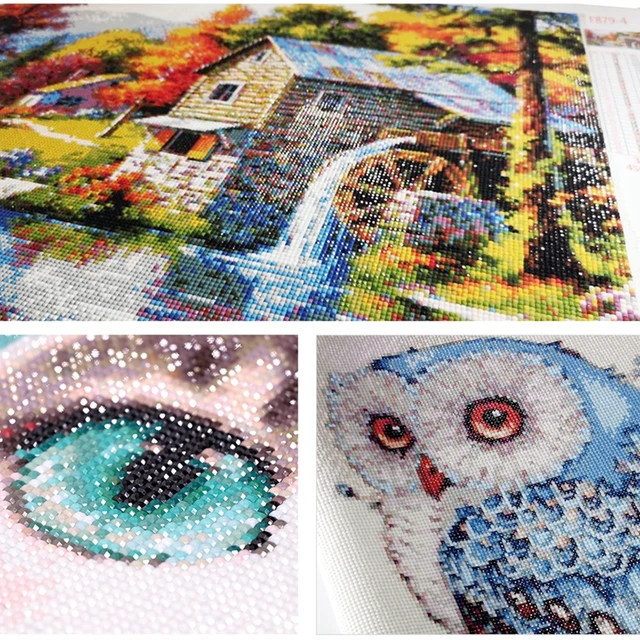 Peinture Diamant 5D Personnalisée - DIY - Toile 40x50cm - Strass Ronds - Créez Votre Propre Portrait, Paysage, Animal