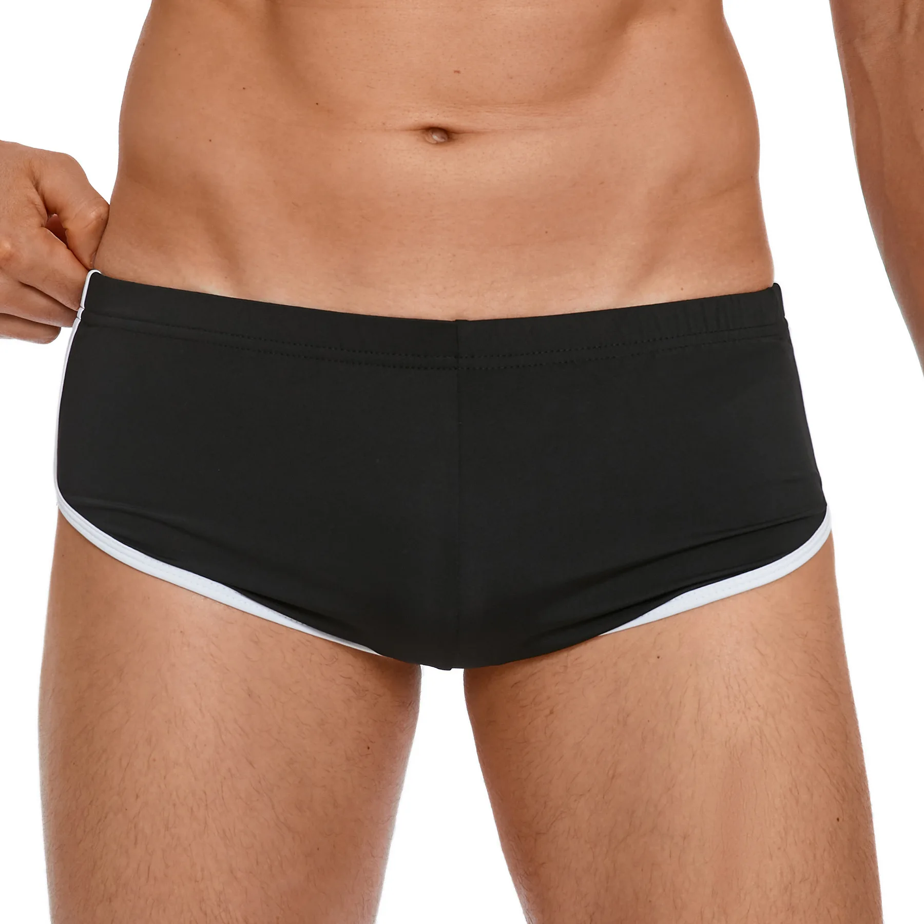 Men's Spor ort orts Hot orts Elastic Running orts Bar Sle Summer Faion Slim Fit Nine Points Cotton Milk Silk