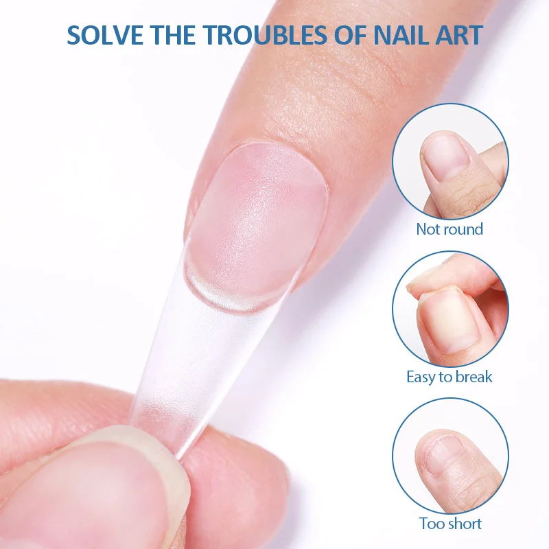 False Nails Clear Semi-Matte Almond Coffin Square Fake Nail Tips for Extension Nail Art Manicure tool 120 pcs fake nails false nails nail tips false nail tips