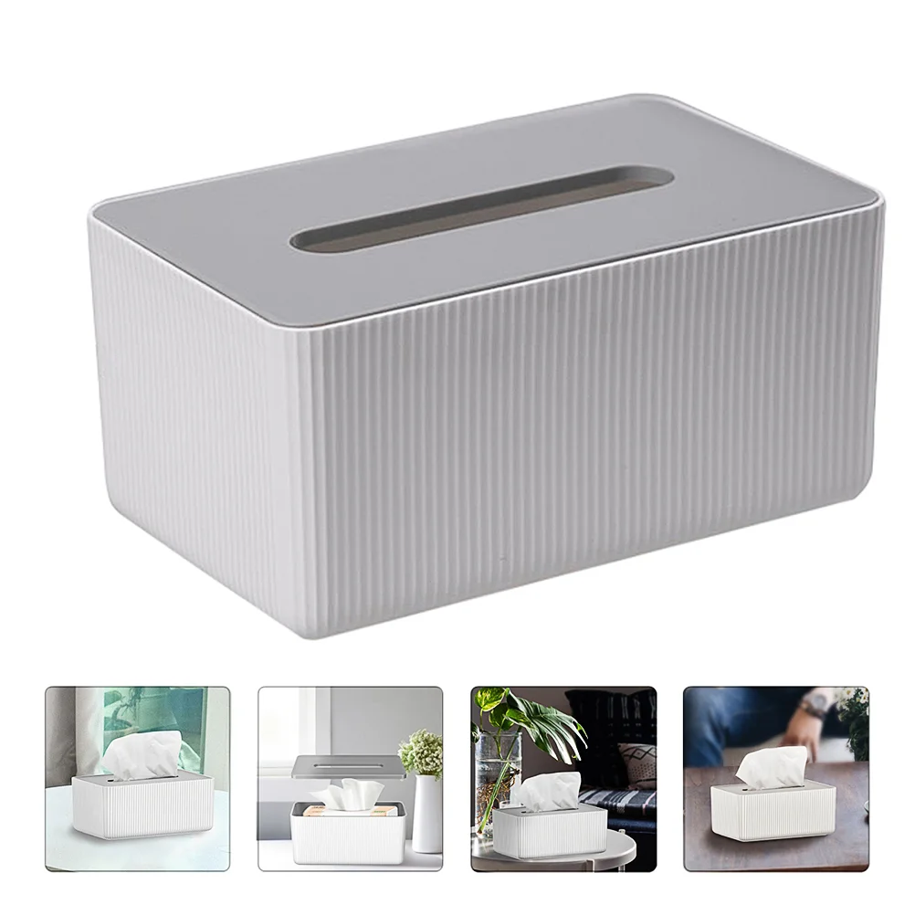 Premium Material Tissue Box Drawable Lid Design Lightweight Home Napkin Container Paper Holder Tissue Case For Office Use Keep 6