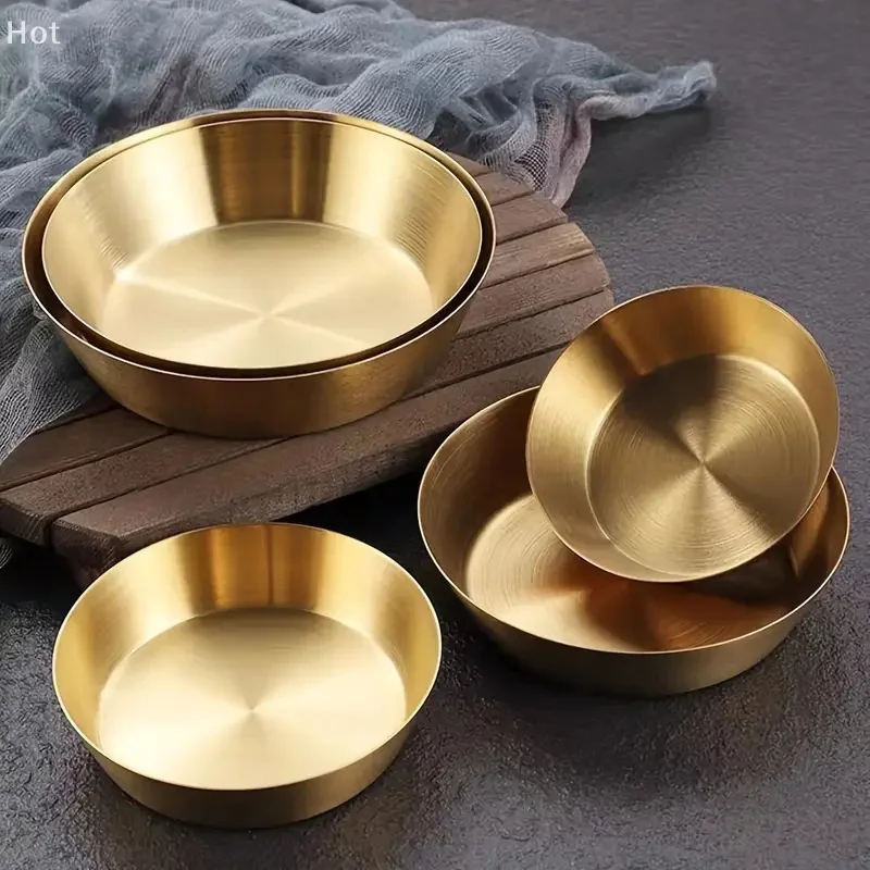 Korean Stainless Steel Salad Bowl Cooking Basins Household Egg Beating Baking Kitchen Utensil Basin Kimchi Bowl Rice