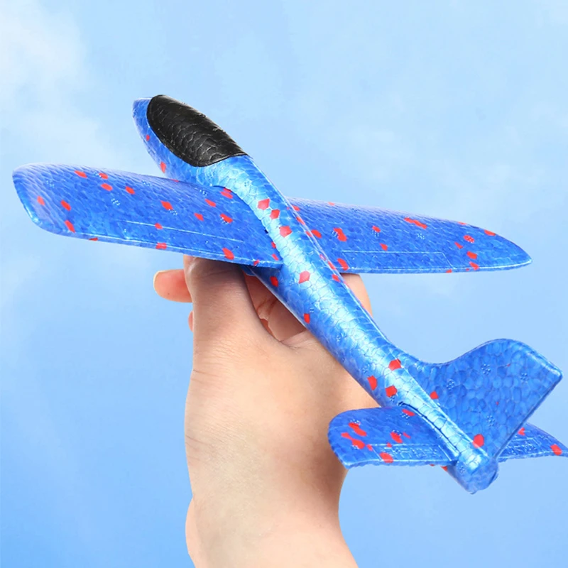Airplane Launcher Toys Kids Catapult Guns Aircraft Shooting Toy Outdoor Sports Flying Foam Plane Launcher Gifts for Boys Girls 4