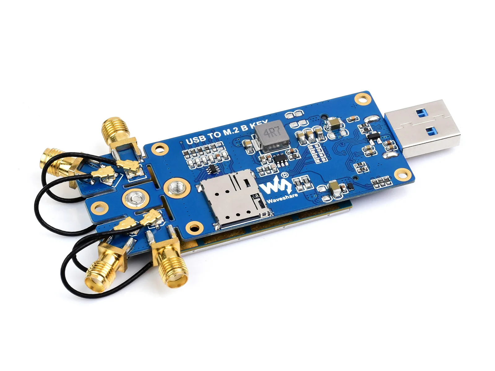 Módulo Dongle com Antenas Quad Usb 3.1 Port Dissipador de Liga de Alumínio M.2 Chave b Interface Suporte Simcom e Quectel Módulo 5g - Imagem 2