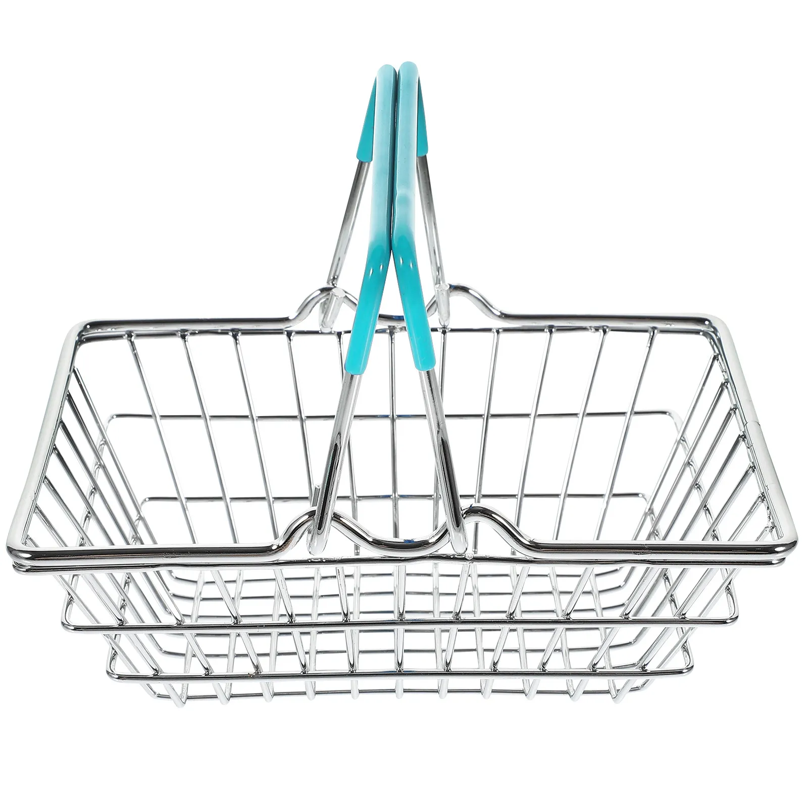 미니 쇼핑 바구니 철제 데스크탑 수납 정리함 장 휴대용 바구니 가젯 소형 데스크탑 장식품 사진 촬영용