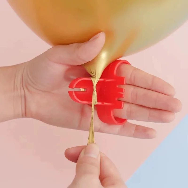 1 PC Random Color Latex Balloon Easy Knotter Wedding Birthday Party Balloon Knotting & Tying Tool Party Birthday Decoration