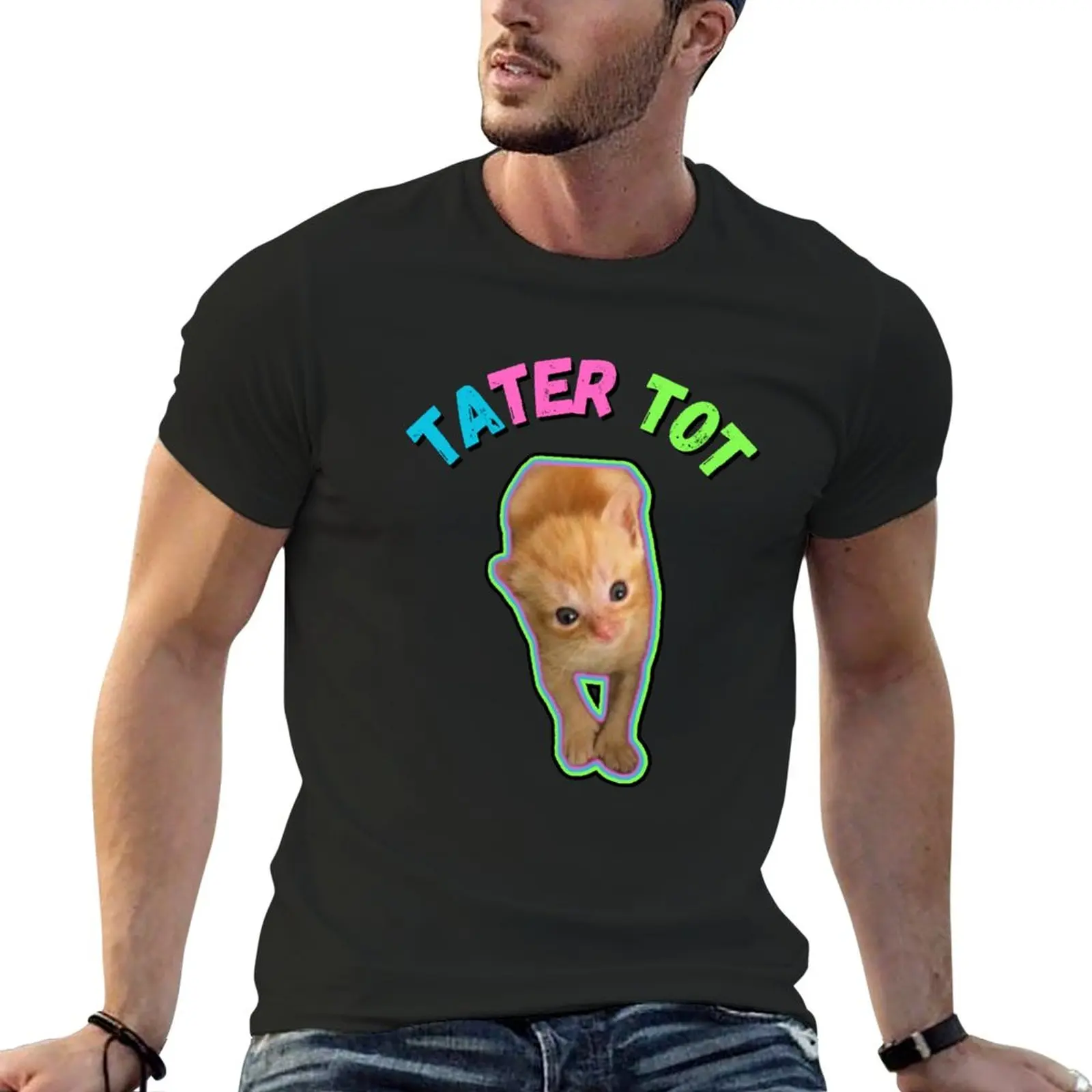 

New Tatertot T-Shirt man clothes custom t shirts design your own Men's cotton t-shirt