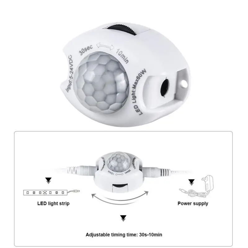 Motion Sensor DC 5V 12V Switch Sensor Pir Infrared Motion Sensor Smart Home Human Body Automatic Sensor For Night Lamp