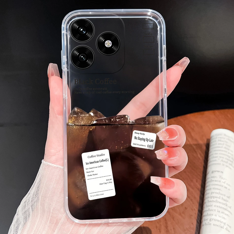 Gradient Color Soft Silicone Clear Phone Case - Lightweight Protective Cover