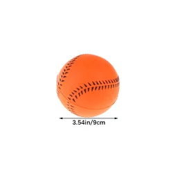 Handmade Soft Baseball Training Balls - PVC Upper with Rubber Inner Core, 9 and 11 Sizes - 9cm (Orange)