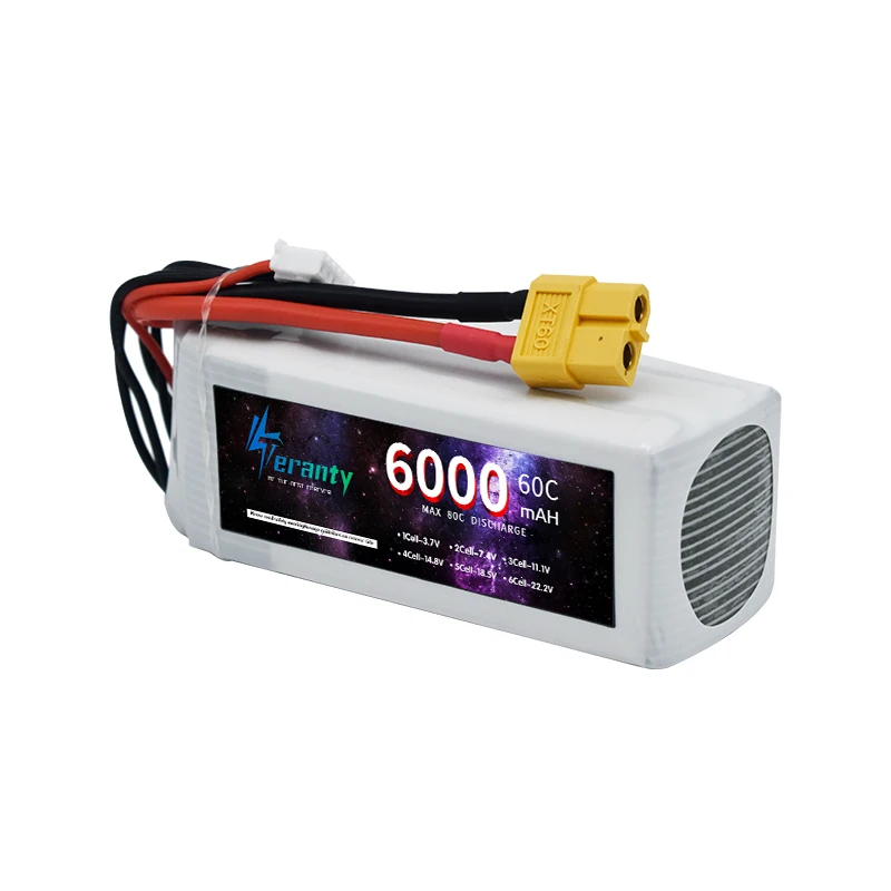 6000mAh Lipo 14.8V Battery 4S 6000mah With Deans T/XT60/TRX/EC5 Connector For RC Airplanes Helicopters Car Boat Truck Parts 60C