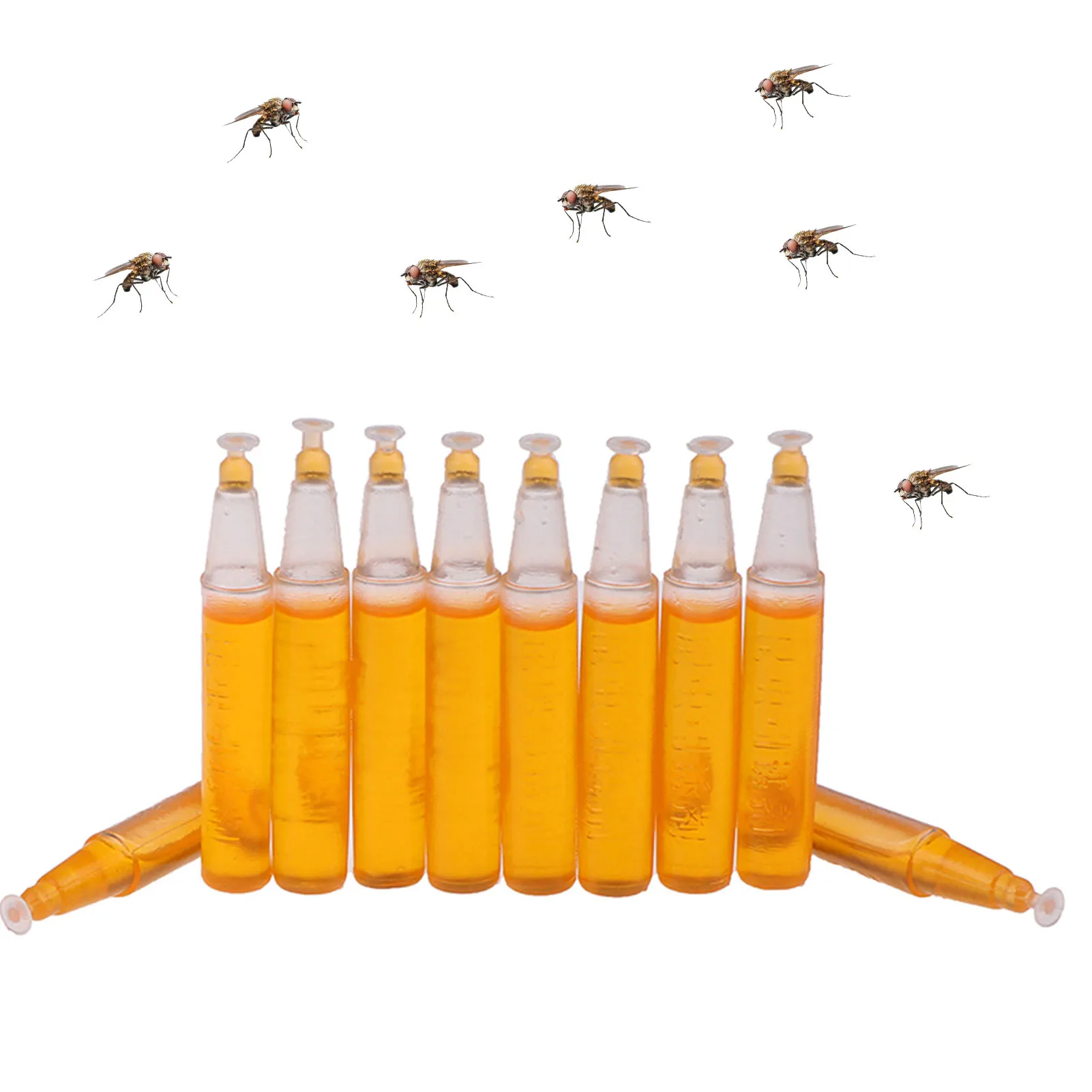 Liquid Fruit Fly Killer 10Pcs Outdoor Drosophila Trap Attractant Fruit Fly Attractant Per Giardini Backyards Serre Nurserie