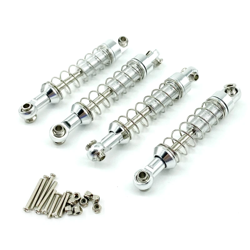 WPL C14 C24 MN D90 D91 D96 D99 D99S MN90 MN98 MN99S Metal Shock Absorber Damper 4pcs RC Car Upgrades Parts Accessories
