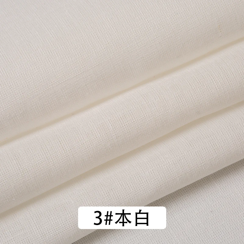 Linen Fabric Per Meter Solid Color Children's Shirt Clothing Top Dress Pants Pajamas Summer Breathable
