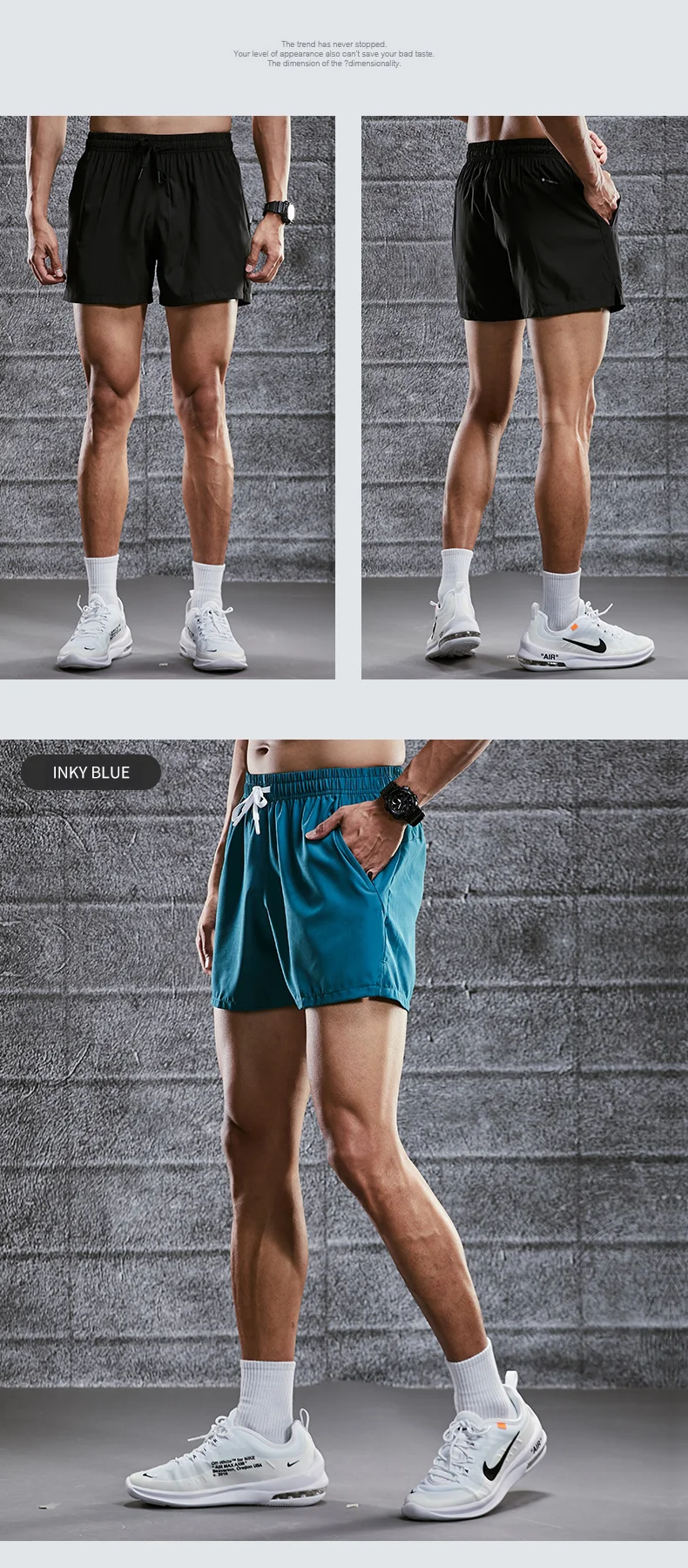 Mens Summer Running Shorts - Lightweight Training  Fitness Crops for Track and Field