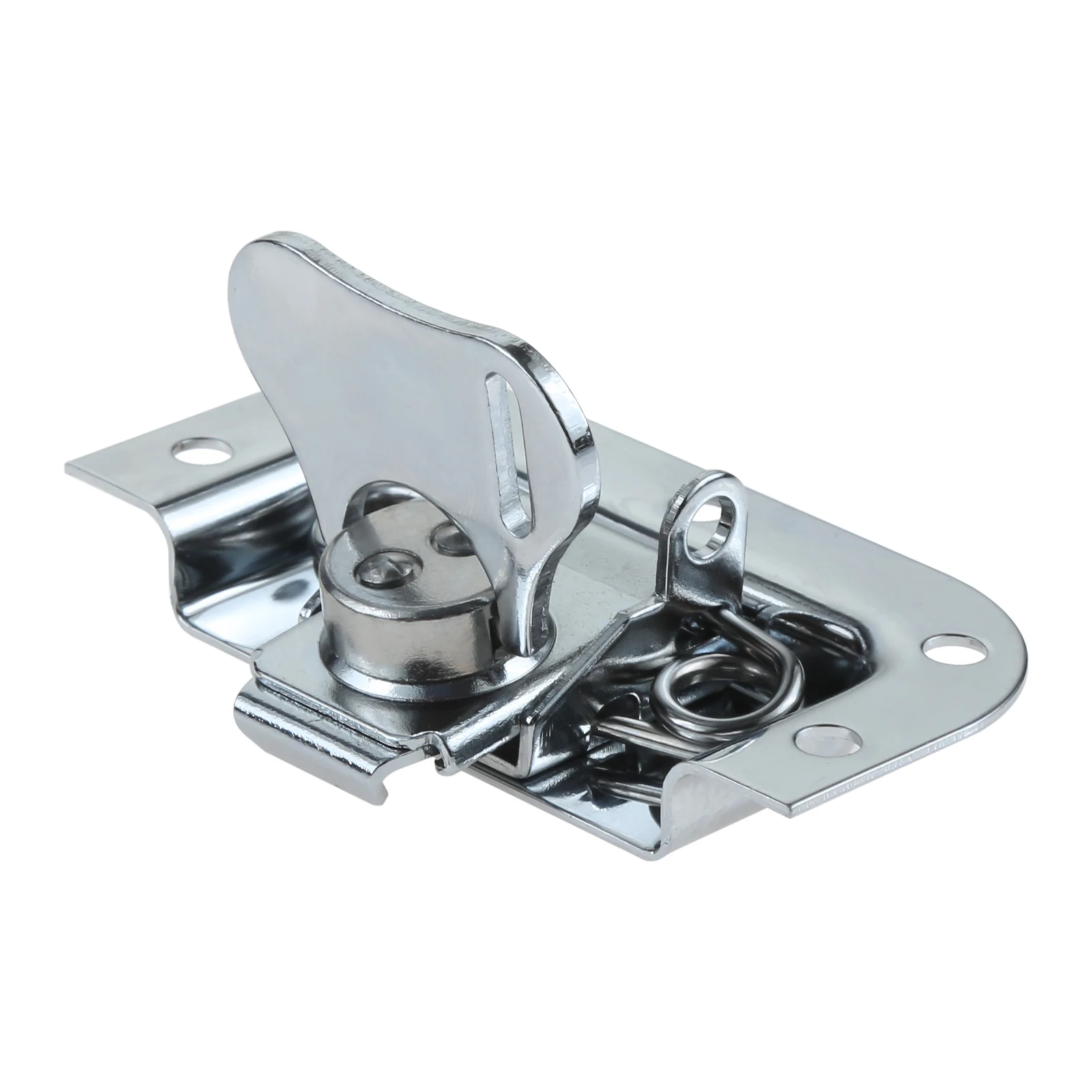 Description Picture 5 of item4 Sets Metal Butterfly Twist Latch Box Buckle Lock for Air Box Flight Box Cabinet Wooden Toolbox Spring Loaded Recessed Buckle